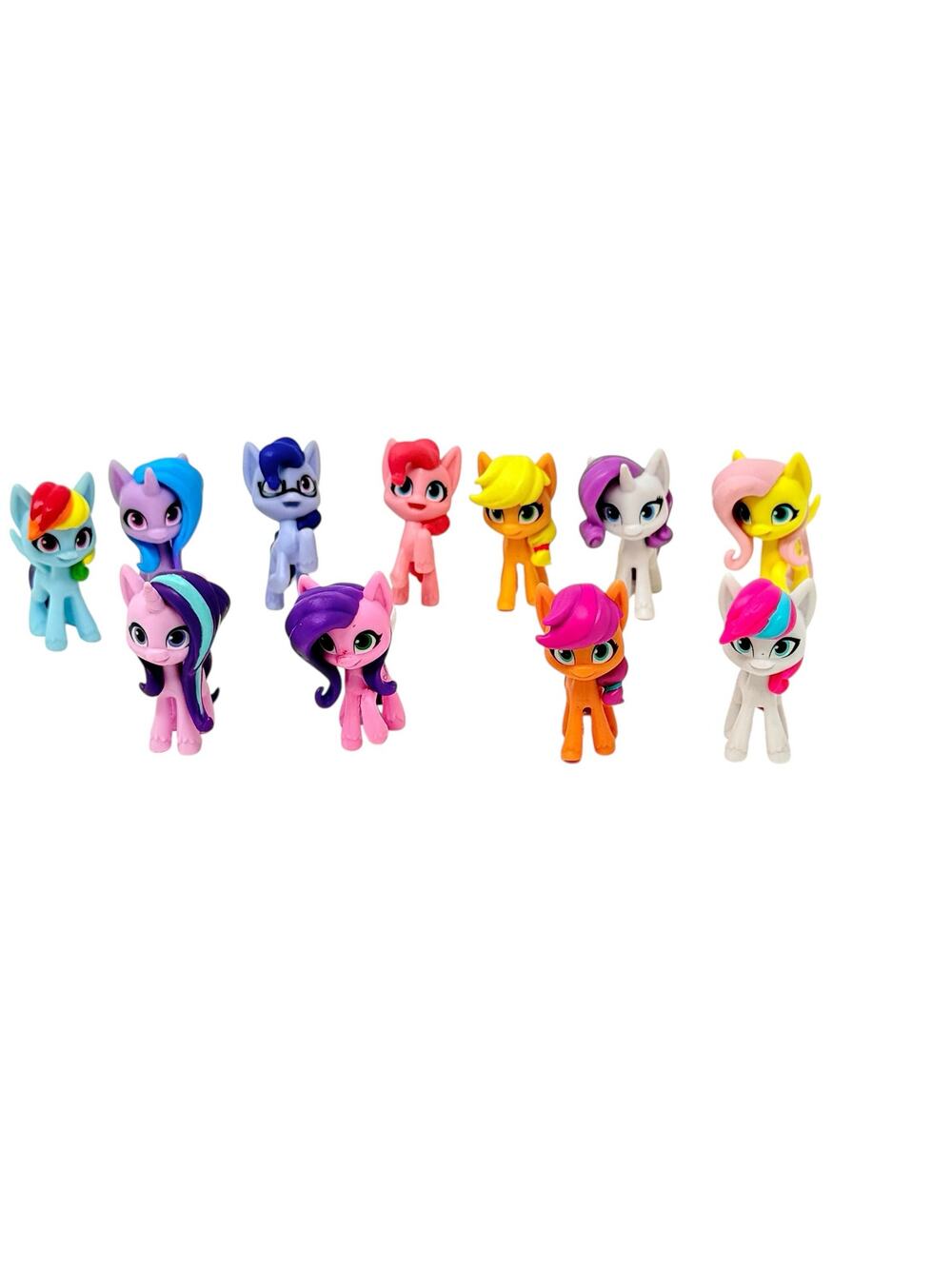My Little Pony Mini Figure Lot Of 11 1.5" Rainbow Dash Pinkie Pie Toycore Kawaii